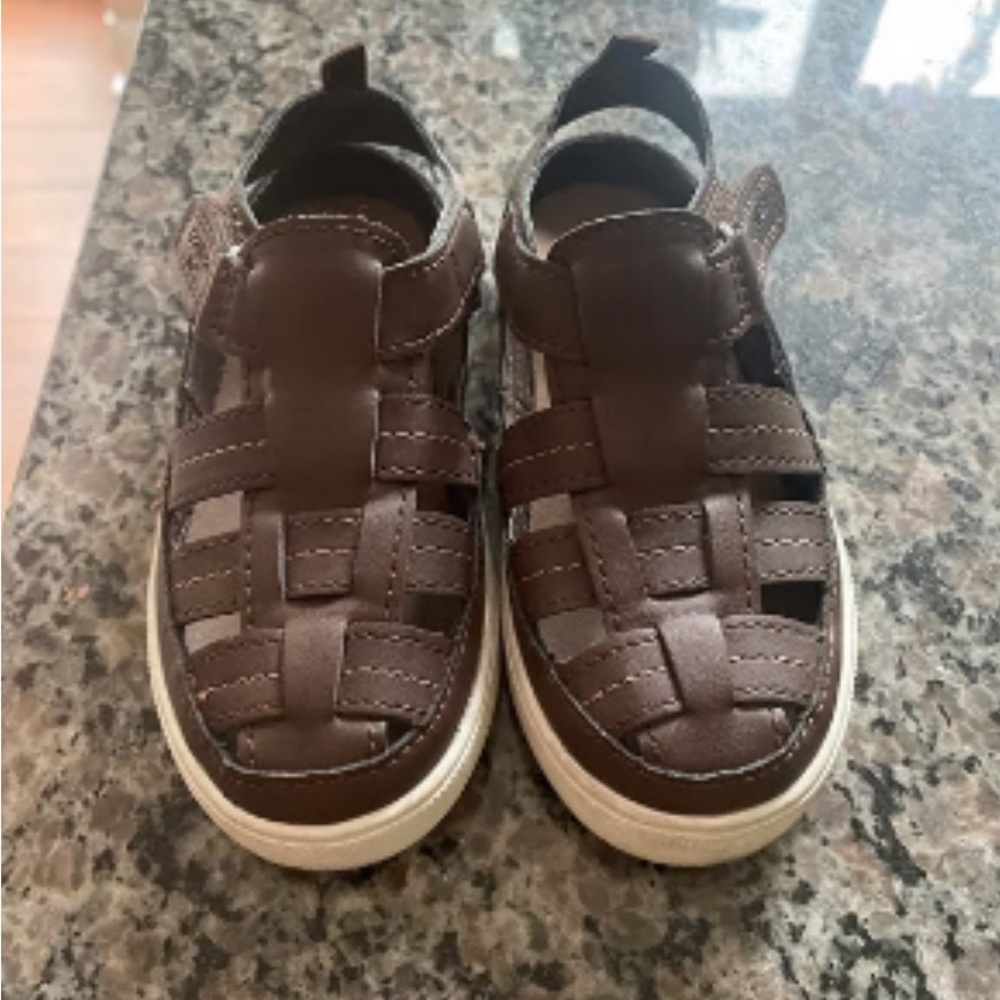 OshKosh B'gosh Kids' Brown Woven Fisherman Sandals